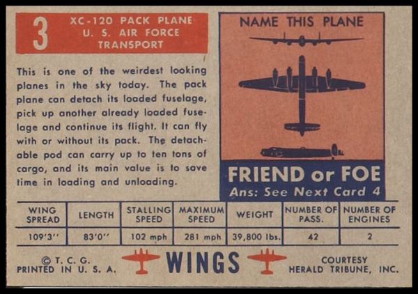 1952 Topps Wings